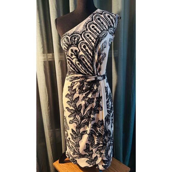 🌟DONNA MORGAN One Shoulder Cocktail Dress - Picture 1 of 6